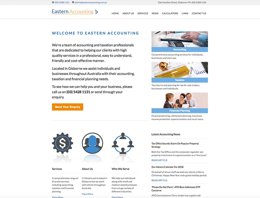 Eastern Accounting website.