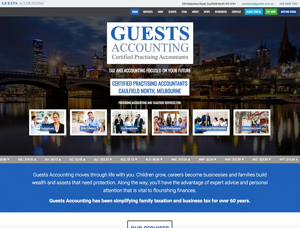 Guests Accounting website.