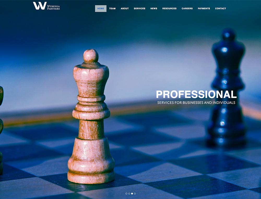 Wybenga Group tax and financial planning websites.