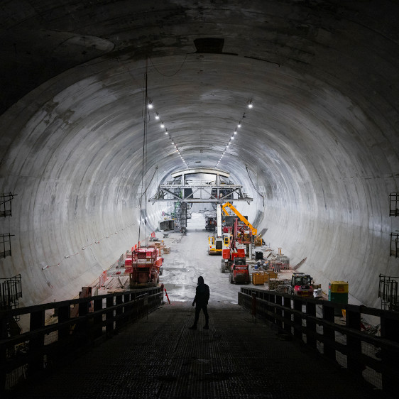 Tunnel being built in a capital city of Australia.