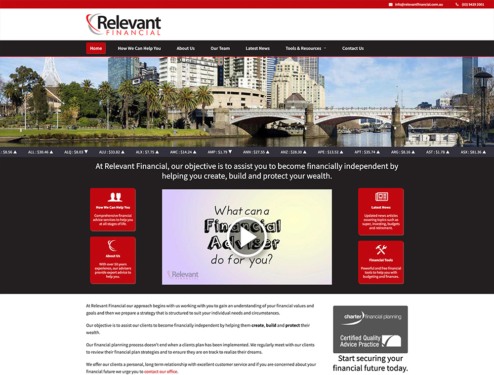 Relevant Financial website.